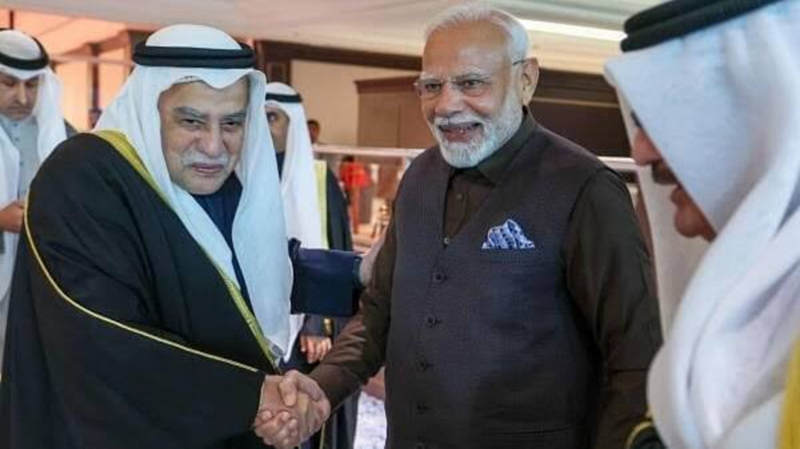 PM Modi Attends Arabian Gulf Cup Opening, Meets Kuwait Emir